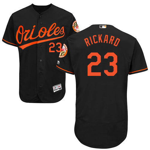 Orioles #23 Joey Rickard Black Flexbase Authentic Collection Stitched MLB Jersey